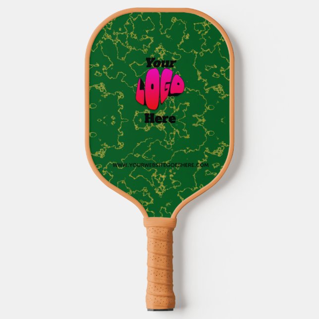 Palas De Pickleball Business logo WEBSITE Green black Promotional (Anverso)