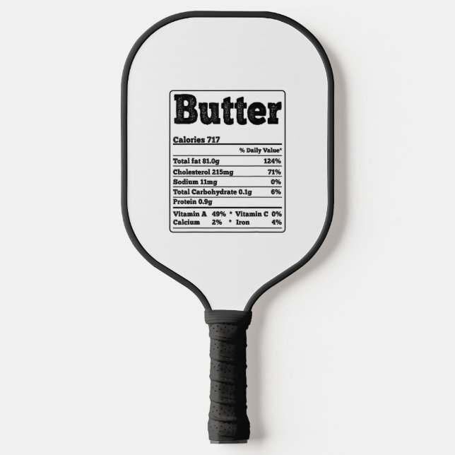Palas De Pickleball Butter Facts Ingredidids Divertidos Foodies Thanks (Anverso)