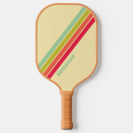 Palas De Pickleball Buttercream Susurro Rayado con Nombre