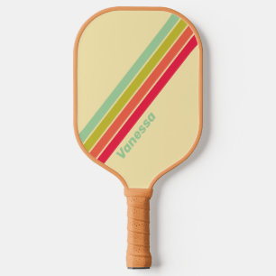 Palas De Pickleball Buttercream Susurro Rayado con Nombre