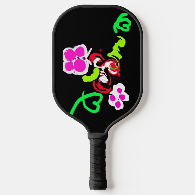 Palas De Pickleball Butterflies and Roses valentine  (Anverso)