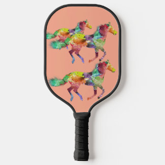 Palas De Pickleball Caballo de arco iris en marcha