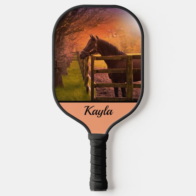 Palas De Pickleball Caballo de otoño (Anverso)