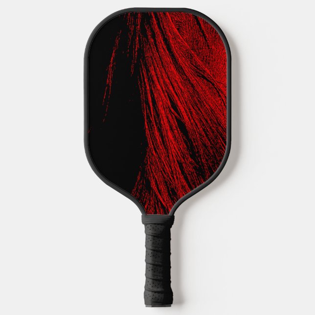 Palas De Pickleball Caballo Rojo Mano Abstract Pickleball Paddle (Anverso)