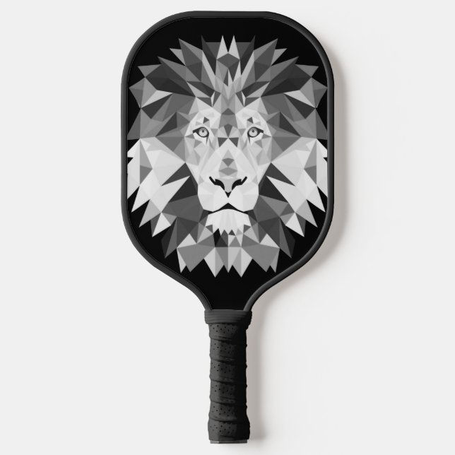 Palas De Pickleball Cabeza de León Geométrica Genial (Anverso)