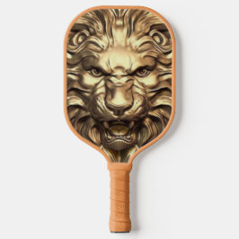 Palas De Pickleball Cabeza de León Rugiente Dorado. Personaliza 