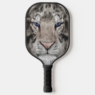 Palas De Pickleball Cabeza de Tigre Blanco Estética de Vida Silvestre