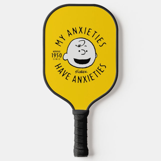 Palas De Pickleball Cacahuetes | Charlie Brown Nervous desde 1950 (Anverso)