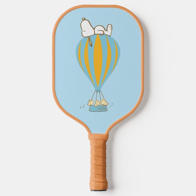 Palas De Pickleball Cacahuetes | Globo de aire caliente Snoopy & Woods (Anverso)