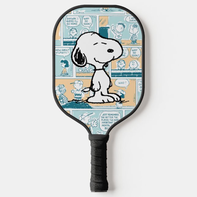 Palas De Pickleball Cacahuetes | Patrón cómico de Snoopy (Anverso)
