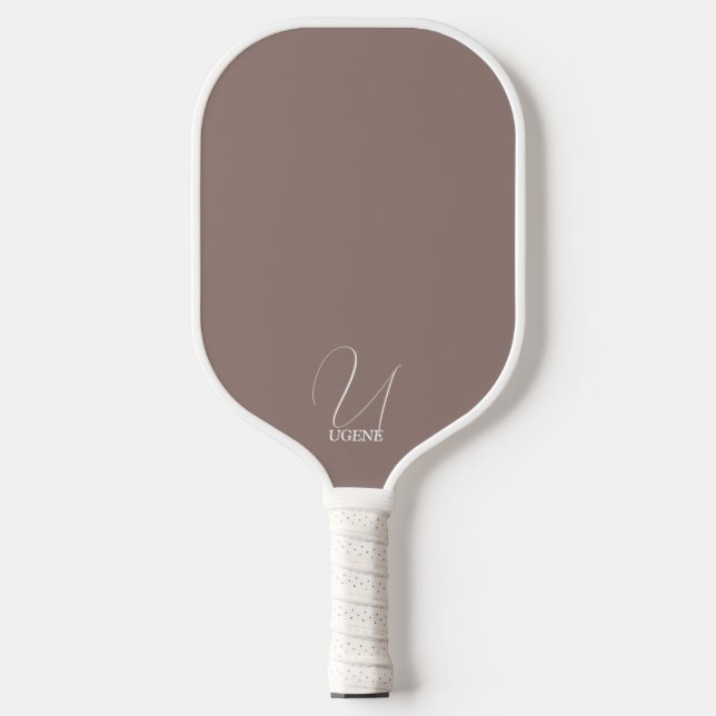 Palas De Pickleball Cacao Marrón Monogramado (Anverso)