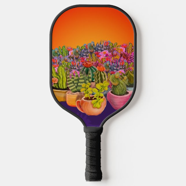 Palas De Pickleball Cacti y Suculentos (Anverso)