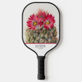 Palas De Pickleball Cactus Cacti Wire de flor roja de madera del suroe