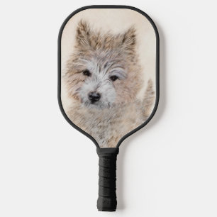 Palas De Pickleball Cairn Terrier Puppy Painting - Original Dog Art