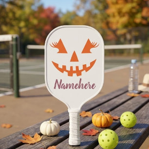 Palas De Pickleball Calabaza de Halloween personalizada femenina Jack 