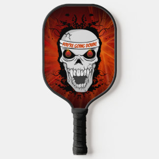 Palas De Pickleball Calavera de ojos llamativos, te vas abajo