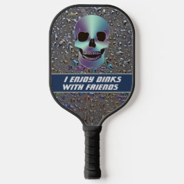 Palas De Pickleball Calavera personalizada en pista de hielo
