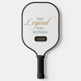 Palas De Pickleball Caligrafía Chic Clásica La Leyenda Se Ha Retirado