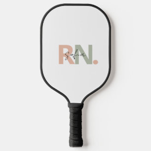 Palas De Pickleball caligrafía de nombre de enfermera registrada RN pe