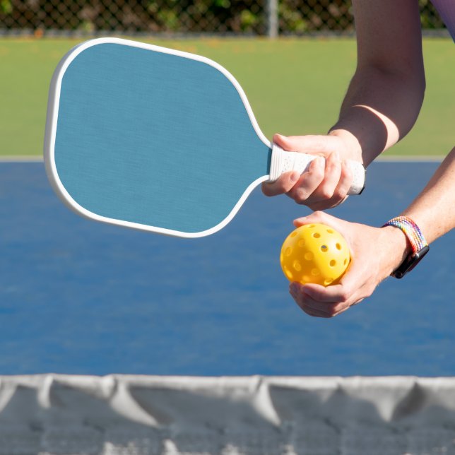 Palas De Pickleball Calm & simple Blue linen textured background  (in situ)
