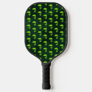 Palas De Pickleball Camaleón lindo verde