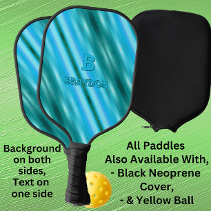 Palas De Pickleball Cambiar el nombre inicial Añadir nombre suave azul