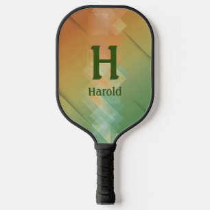 Palas De Pickleball Cambiar inicial, agregar nombre verde a marrón