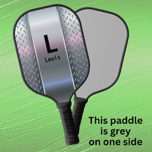 Palas De Pickleball Cambiar inicial, Añadir nombre, aspecto Metalizado