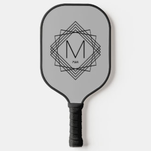 Palas De Pickleball Cambiar inicial, añadir nombre clásico geométrico