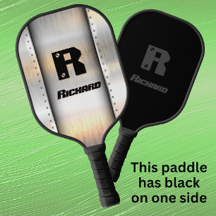 Palas De Pickleball Cambiar inicial, Añadir nombre, Tiras Metalizado c