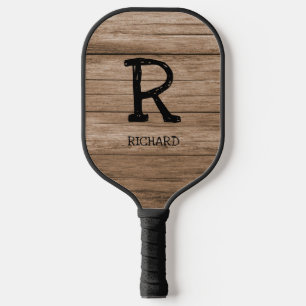 Palas De Pickleball Cambio Inicial, Agregar Nombre, Piso de Madera