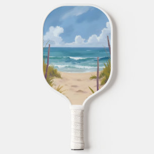 Palas De Pickleball Camino de la Playa Agua de Océano Pintura Coster