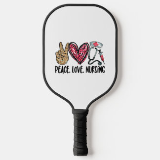 Palas De Pickleball camisa de enfermería de amor por la paz