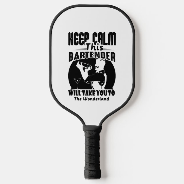 Palas De Pickleball Camisas de barman - Mantén la calma esta camiseta  (Anverso)