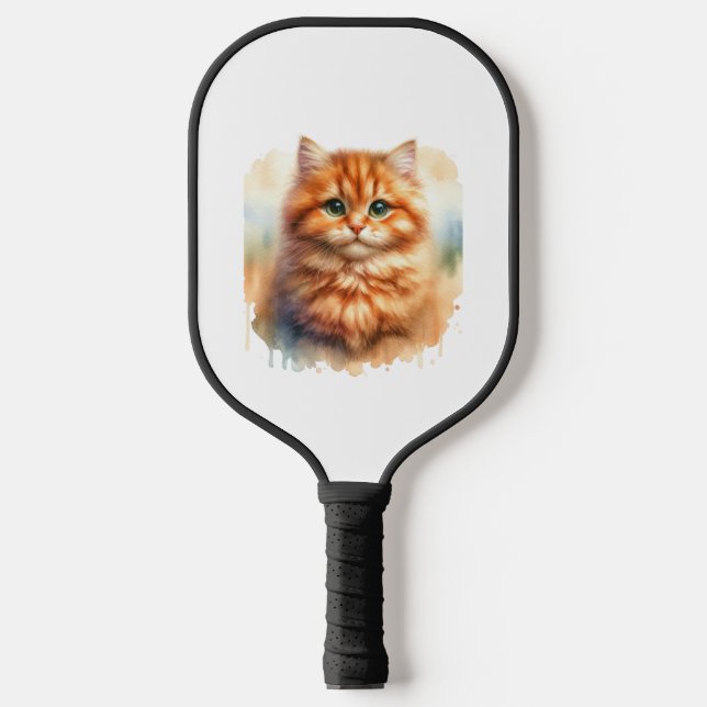 Palas De Pickleball Camiseta Clásica De Ginger Tabby Cat (Anverso)