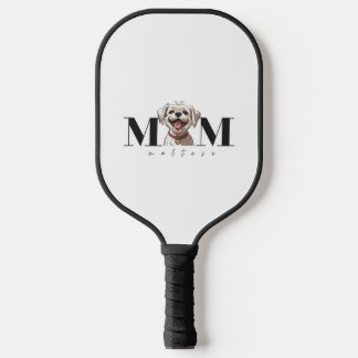 Palas De Pickleball Camiseta Clásica De Perro Mom MALTESE