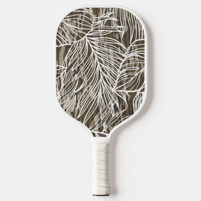 Palas De Pickleball Camo de Fondos Botánicos Perfectos (Anverso)