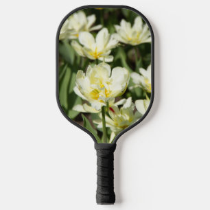 Palas De Pickleball Campo de tulipanes blancos Foto