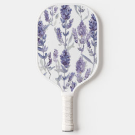 Palas De Pickleball Campos de lavanda | Patrón de flores de acuarela p