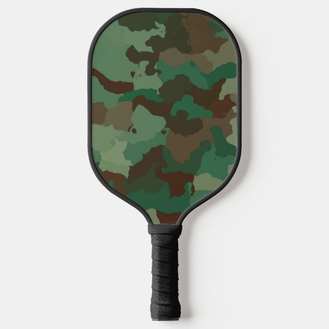 Palas De Pickleball Camuflaje Camo Nombre Monogramado Militar (Anverso)