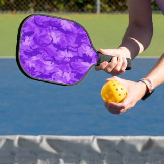 Palas De Pickleball Camuflaje de Reptiles Púrpura