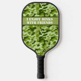 Palas De Pickleball Camuflaje verde del ejército personalizado
