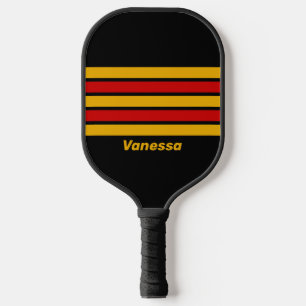 Palas De Pickleball Capital Vintage Ciudad a través de franjas con nom