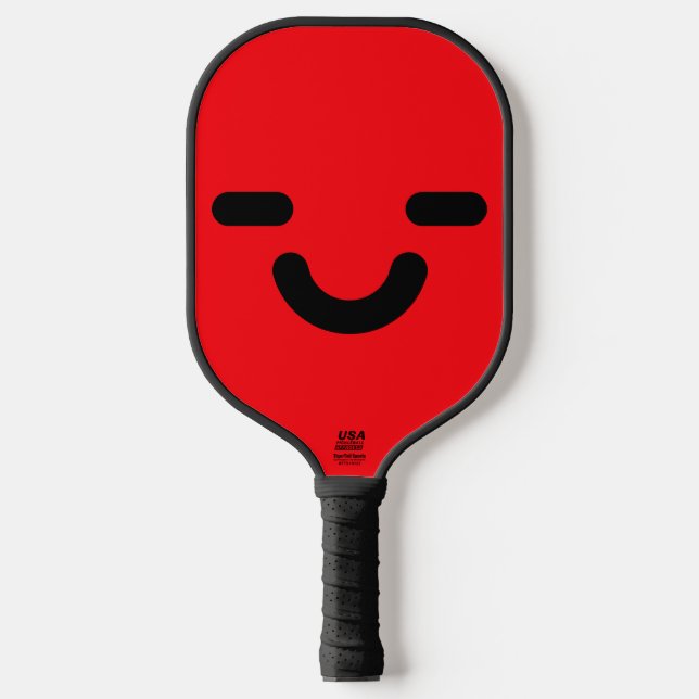 Palas De Pickleball Cara Alegre Roja (Anverso)