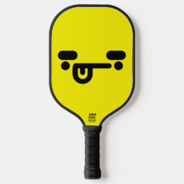 Palas De Pickleball Cara Amarilla Confundida Traviesa