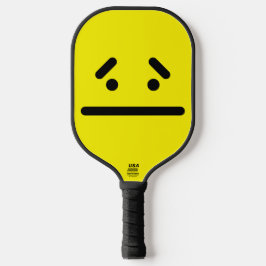 Palas De Pickleball Cara Amarilla en Blanco Triste