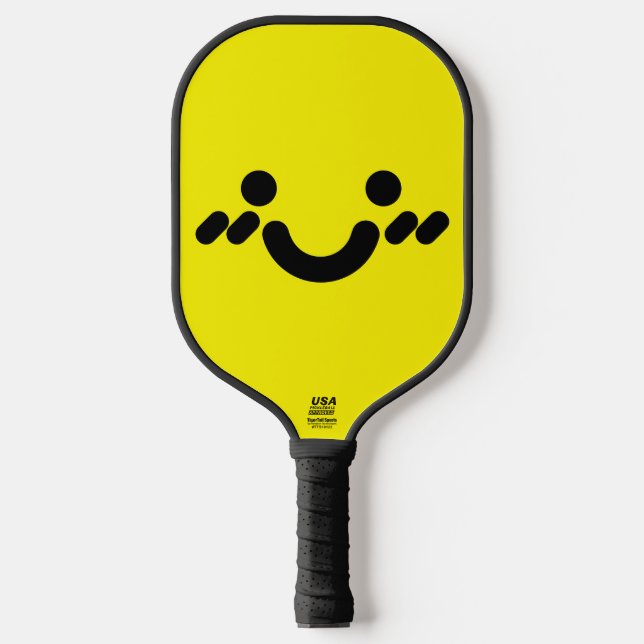 Palas De Pickleball Cara Amarilla Tímida y Linda (Anverso)
