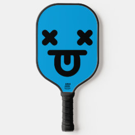 Palas De Pickleball Cara Azul con Lengua Afuera Aturdida