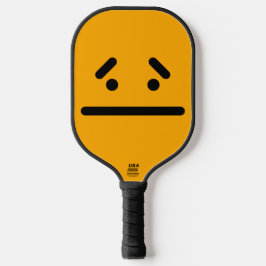 Palas De Pickleball Cara Blanca Triste Naranja