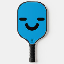Palas De Pickleball Cara Complacida Azul